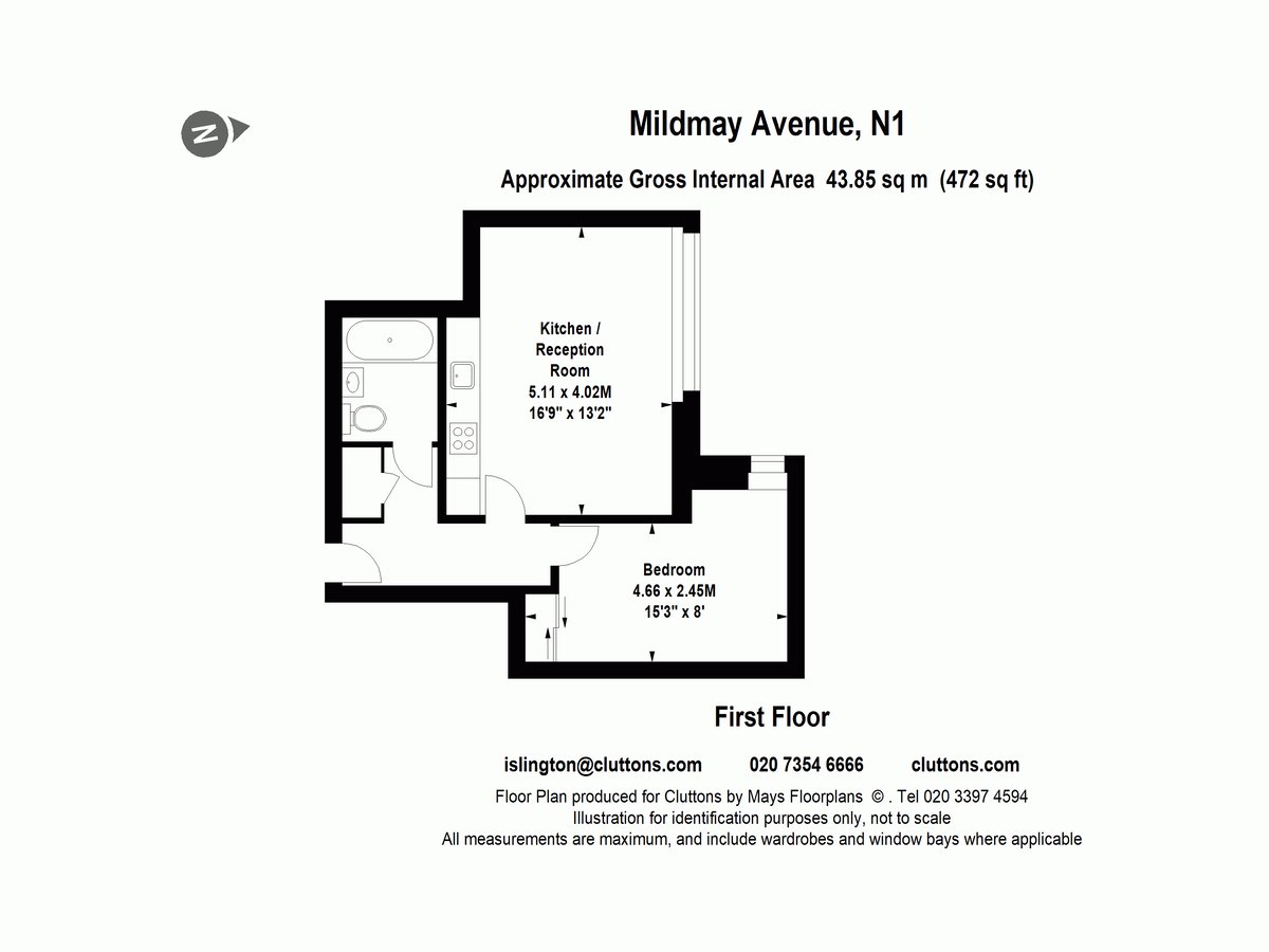 Mildmay Avenue, London, N1 - Floorplan 1