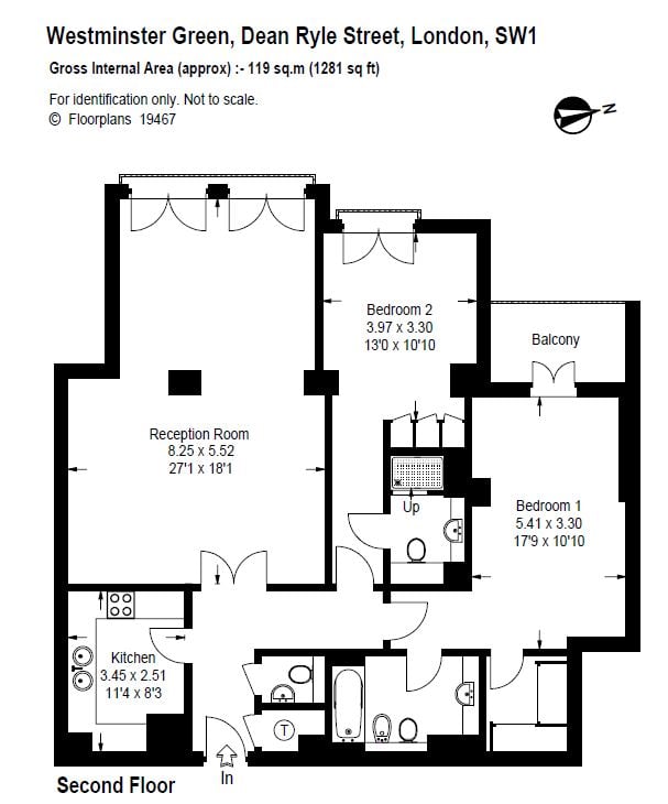 Dean Ryle Street, Belgravia, London, SW1P - Floorplan 1