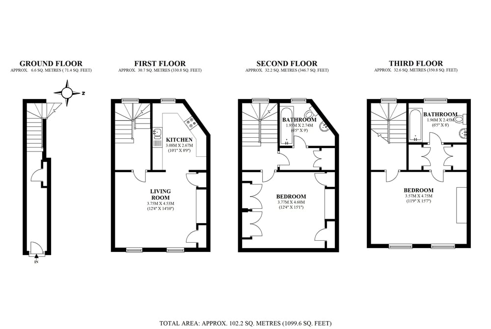 New Quebec Street, Marylebone, London, W1H - Floorplan 1