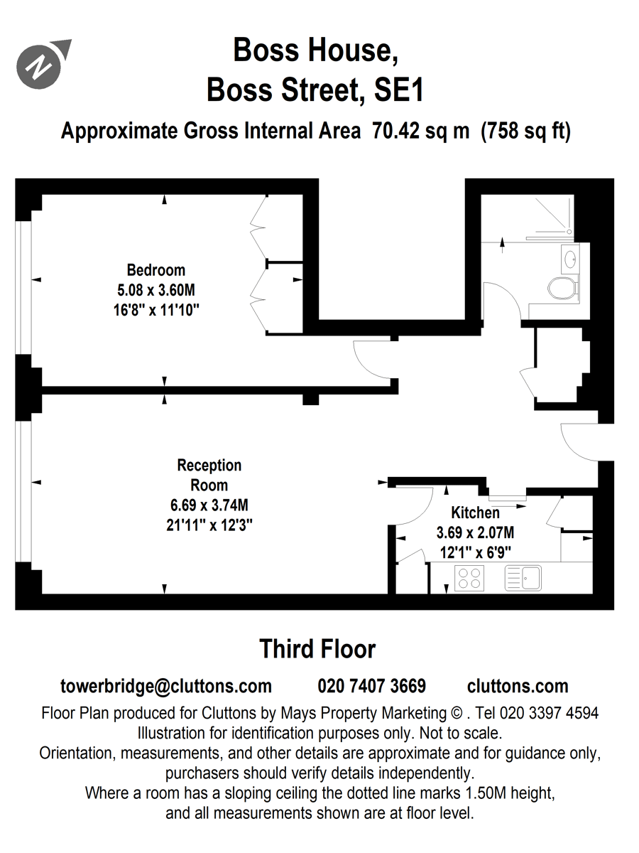 Boss Street, Shad Thames, London, SE1 - Floorplan 1