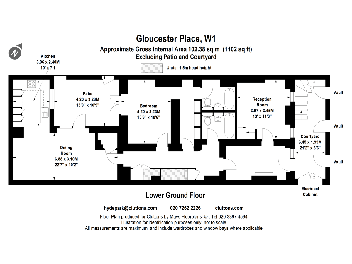 Gloucester Place, Marylebone, Marylebone, W1U - Floorplan 1