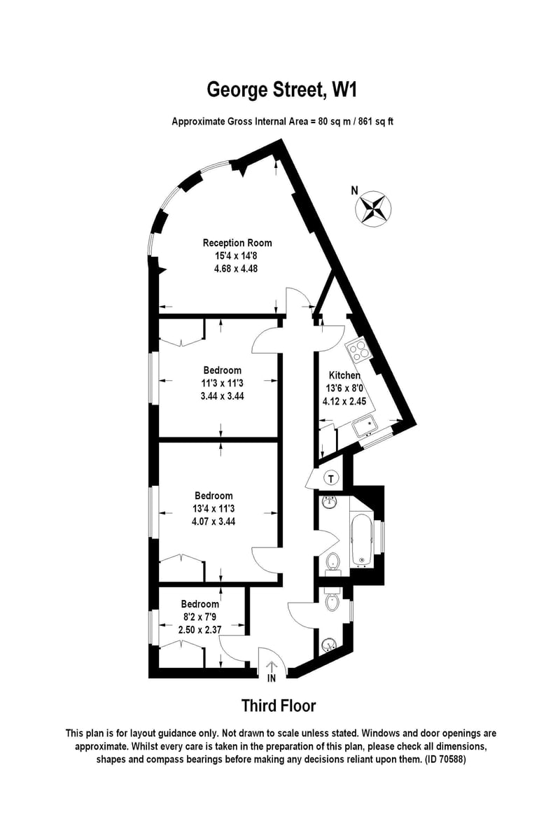 George Street, Marylebone, London, W1H - Floorplan 1