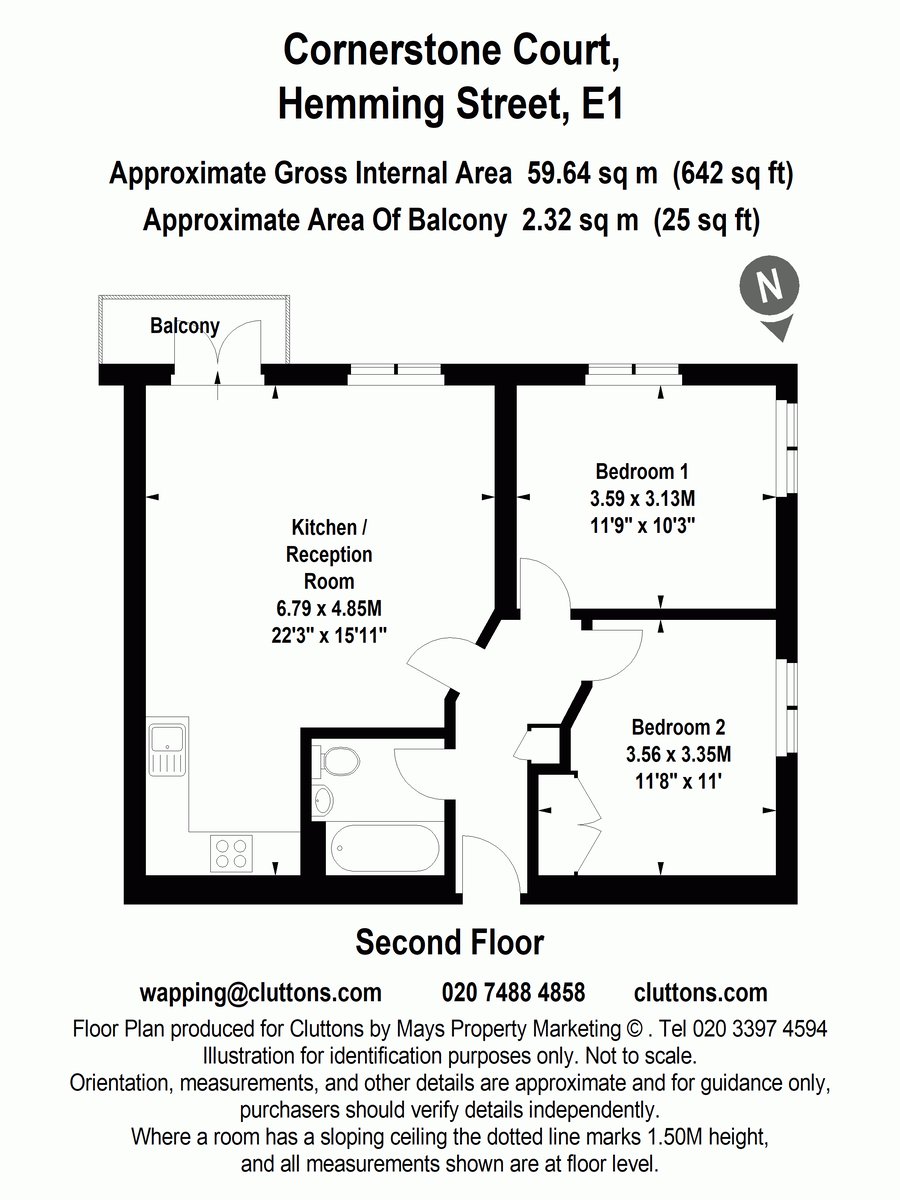 2 Hemming Street, Whitechapel, London, E1 - Floorplan 1
