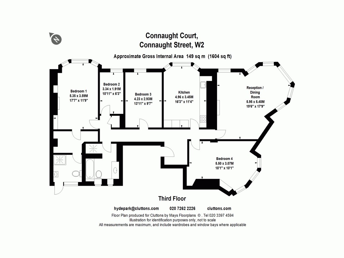 Connaught Street, Hyde Park, London, W2 - Floorplan 1