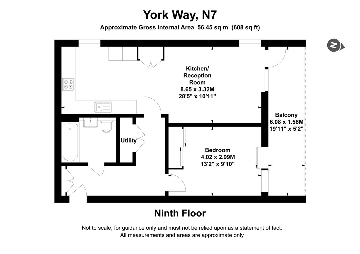 York Way, London, N7 - Floorplan 1