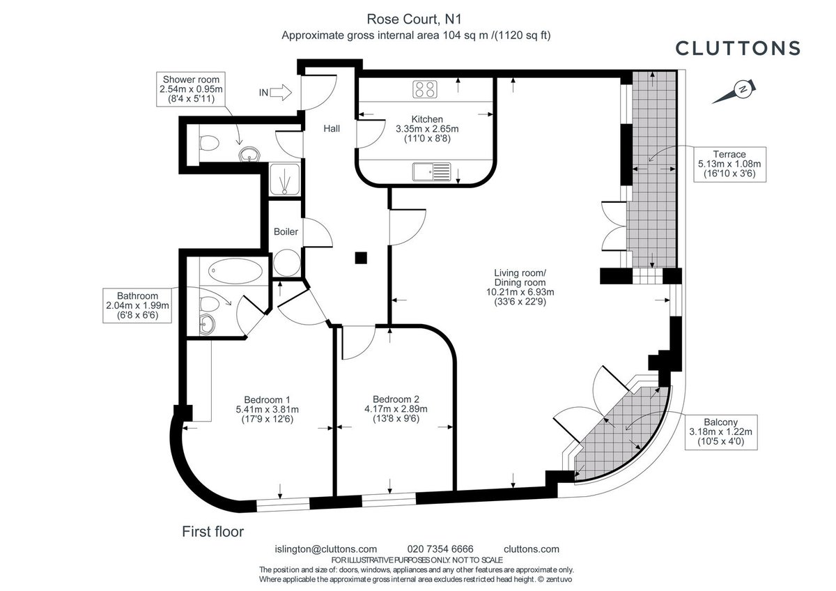 Rose Court, Islington, London, N1 - Floorplan 1