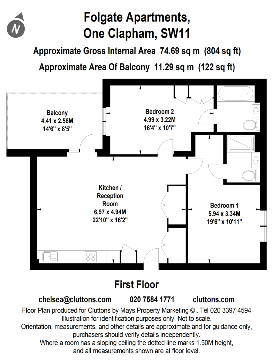 Battersea, London, SW11 - Floorplan 1