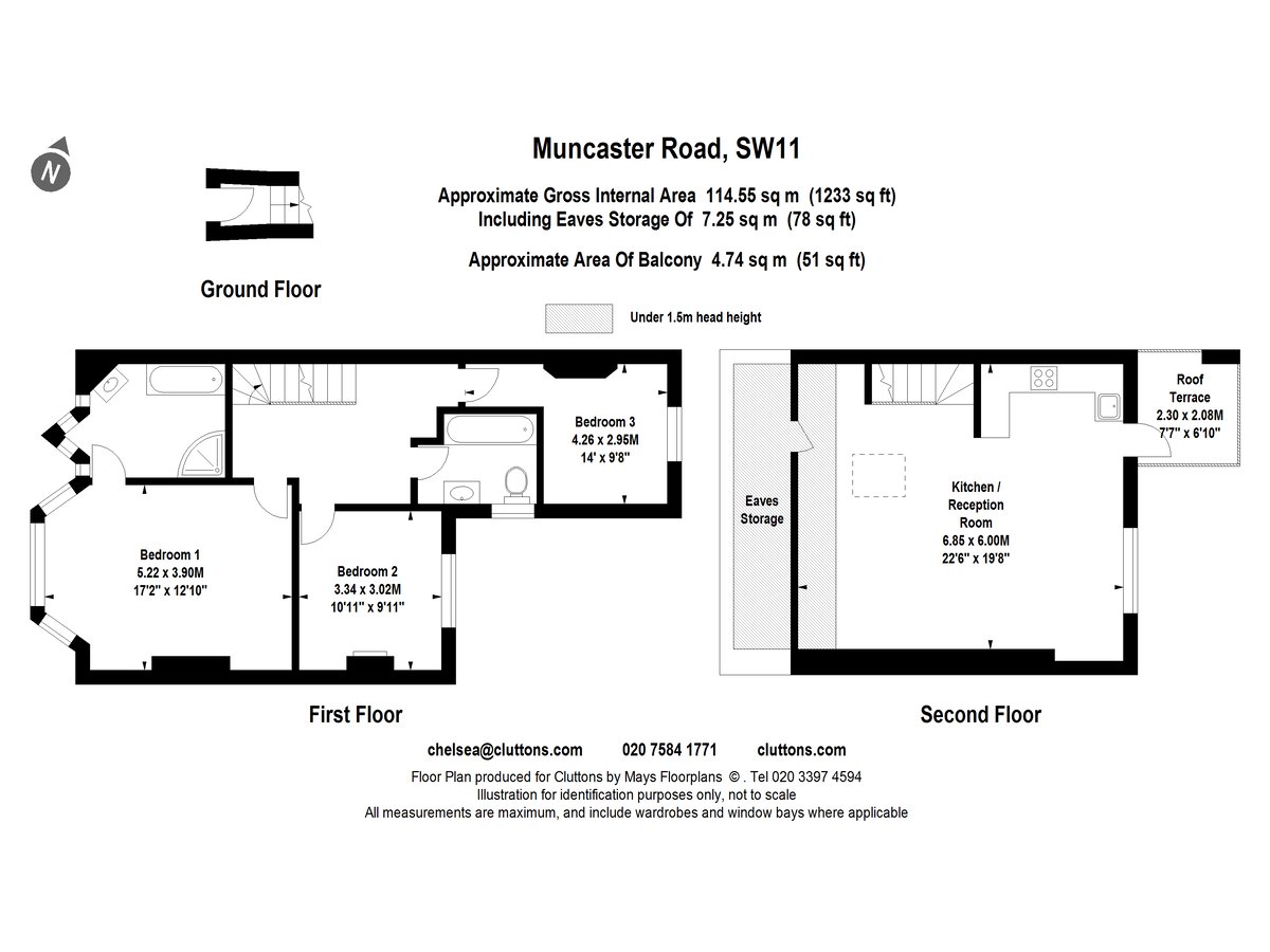 Muncaster Road, Clapham, London, SW11 - Floorplan 1