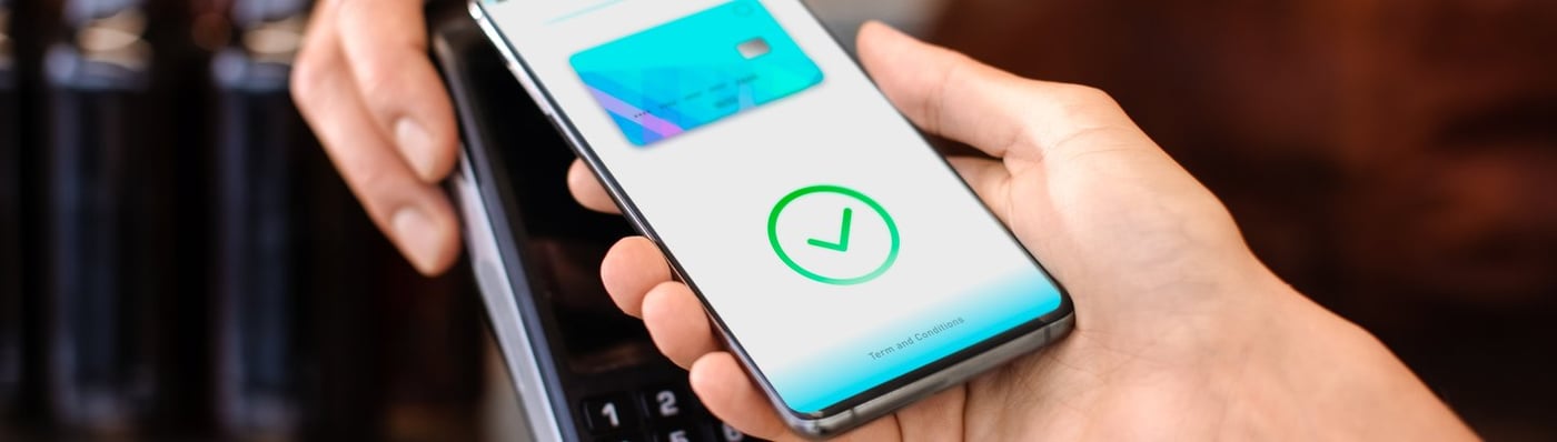 Retail payment made with a mobile device