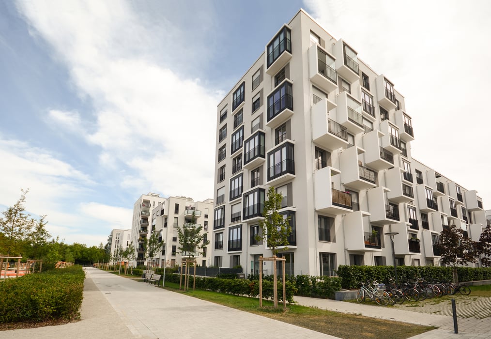 Modern residential buildings