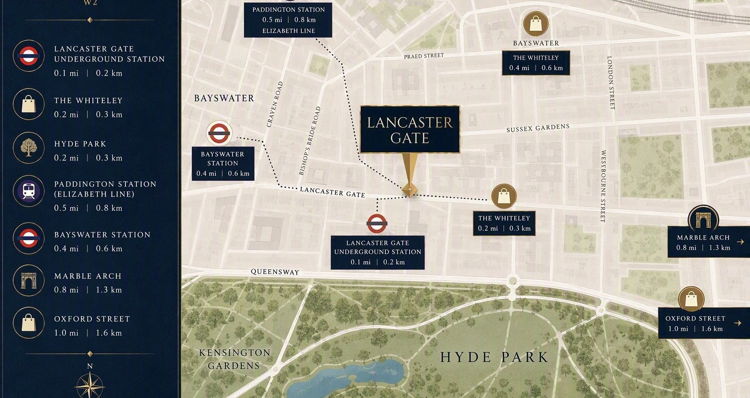 Lancaster Gate, London, W2 - Picture 9