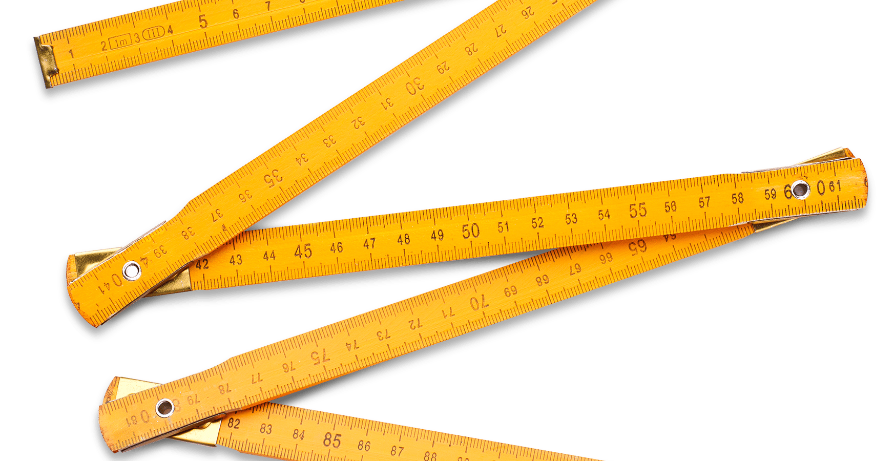 Yellow folding rule