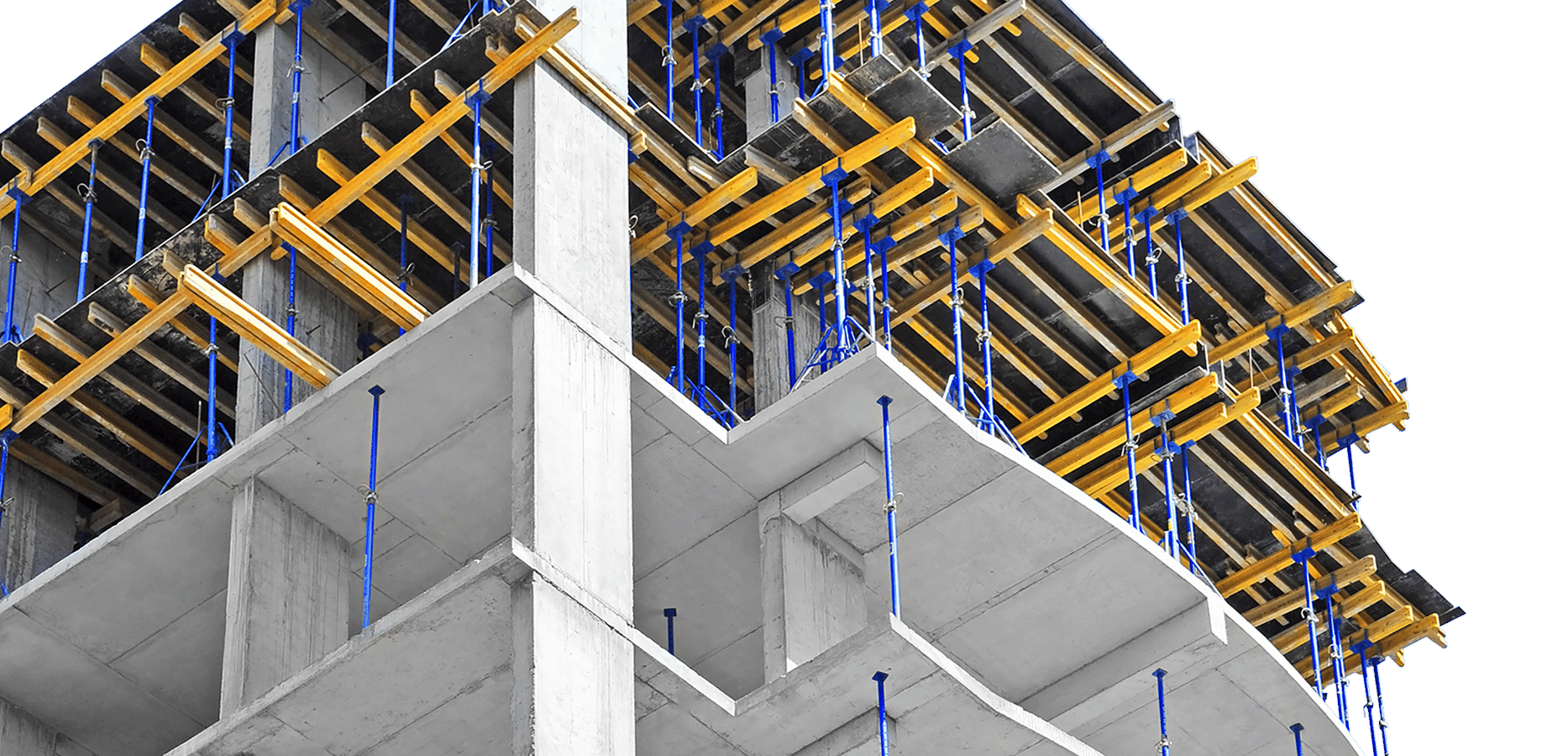 Building on a construction site