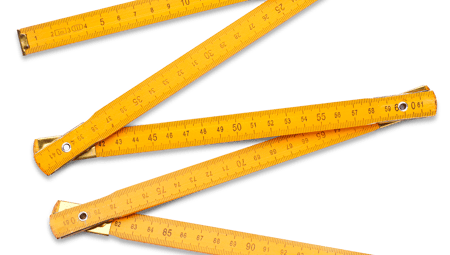 Yellow folding rule