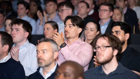 Cluttons employees at annual conference celebrating successes