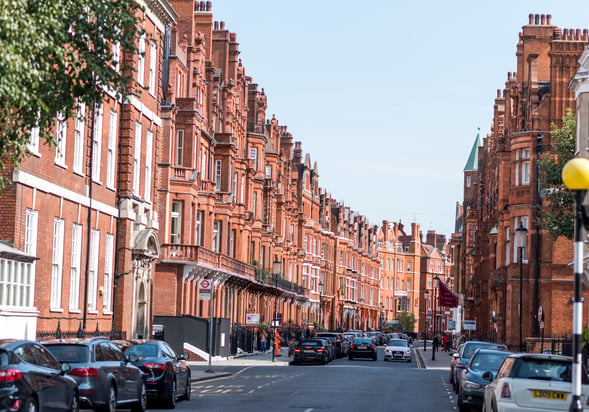 Red brick houses in Chelsea