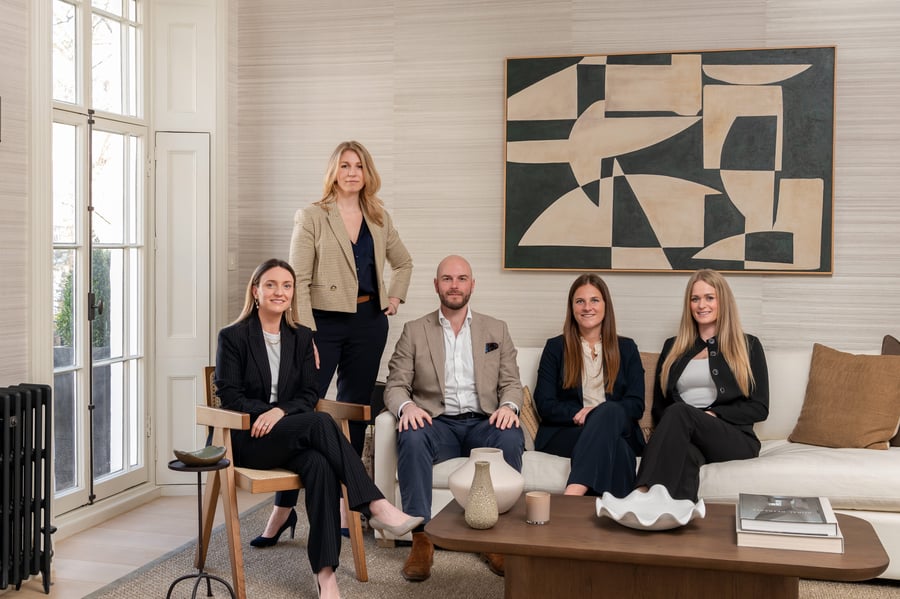 Photo of (from left to right) Lucy Plant, Laura Dam Villena, Will Saunders, Charlotte Elkington and Verity Chick