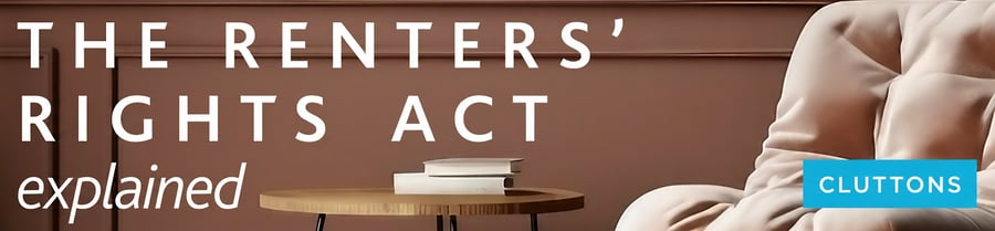 Renters Right Act text with a residential background
